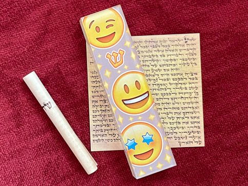 Smiley Diamonds Mezuzah