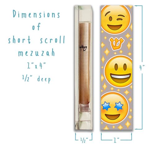 Smiley Diamonds Mezuzah