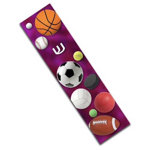 Purple Sports Mezuzah