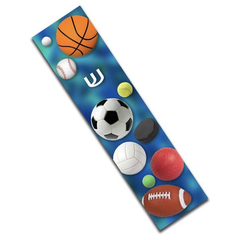 Blue Sports Mezuzah