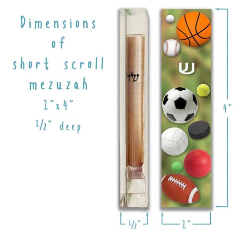 Green Sports Mezuzah