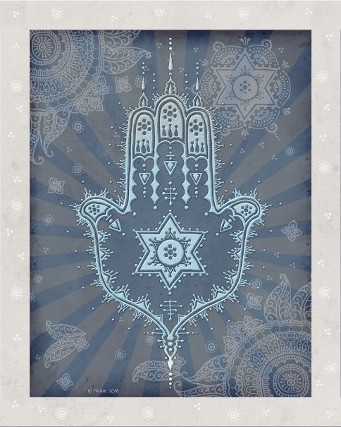 Hamsa Fine Art Print Wall Art DUSK