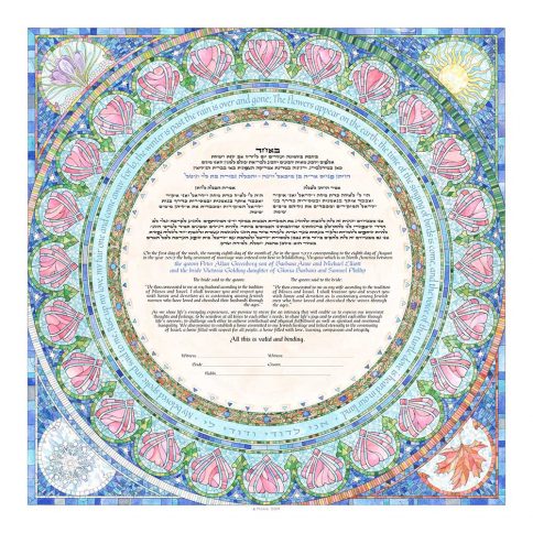 Seasons Giclee Ketubah