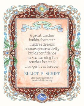 Educator Graduation Sun-Moon by Mickie Caspi SIENNA
