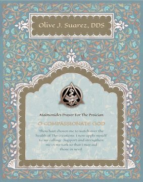 Personalized Dentist Graduate Persian Gift by Mickie Caspi Seafoam