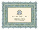 Personalized Dentist Graduate Formal Gift by Mickie Caspi Azure