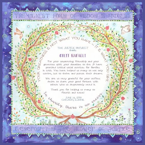 Personalized Honoree Presentation Eden Gift by Mickie Caspi Ultramarine