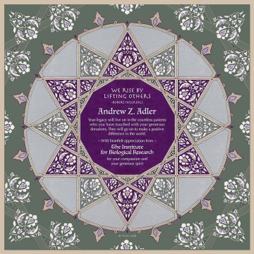 Personalized Honoree Presentation Geometric Star Gift by Mickie Caspi Purple