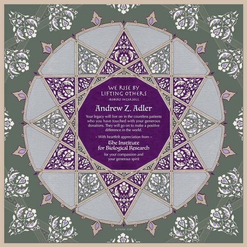 Personalized Honoree Presentation Geometric Star Gift by Mickie Caspi Purple