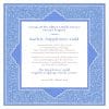 Personalized Honoree Presentation Persian Silk Gift by Mickie Caspi Cobalt