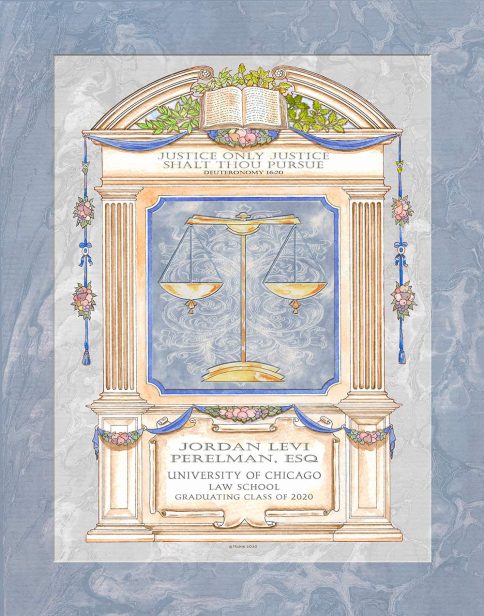 Personalized Lawyers Creed Graduate Romanesque Brook