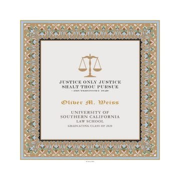 Personalized Lawyers Creed Graduate Classic Tawny