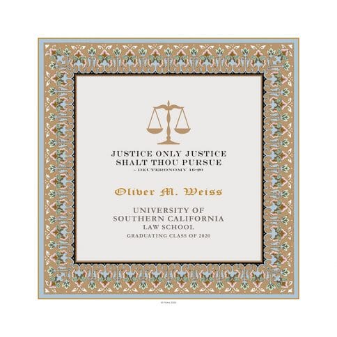 Personalized Lawyers Creed Graduate Classic Tawny
