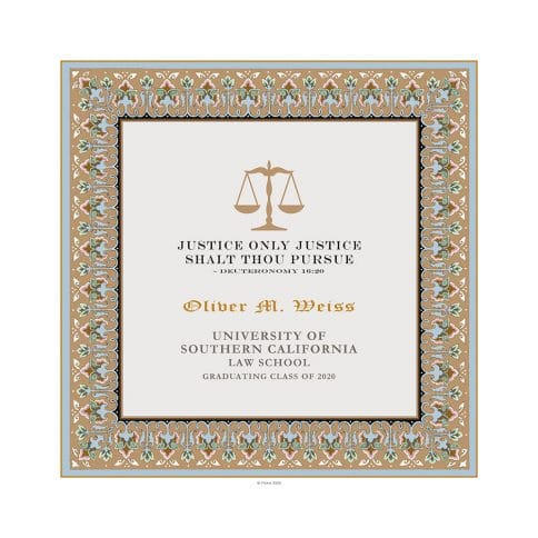 Personalized Lawyers Creed Graduate Diploma Tawny