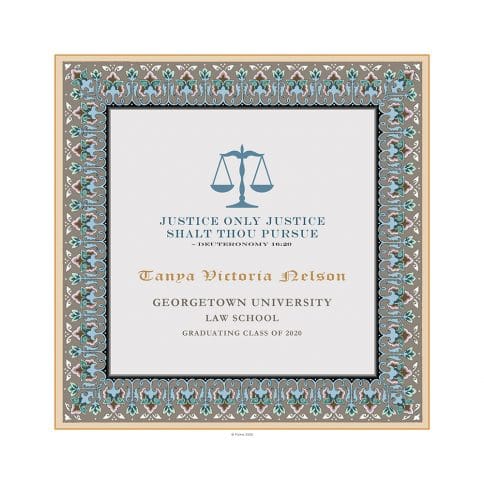 Personalized Lawyers Creed Graduate Classic Taupe