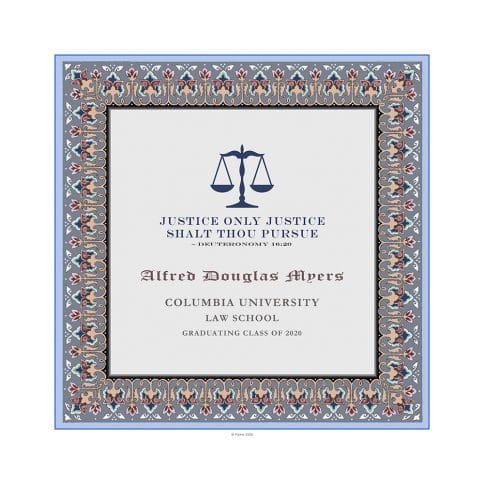 Personalized Lawyers Creed Graduate Diploma Grey