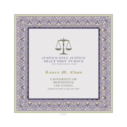 Personalized Lawyers Creed Graduate Diploma Dusk