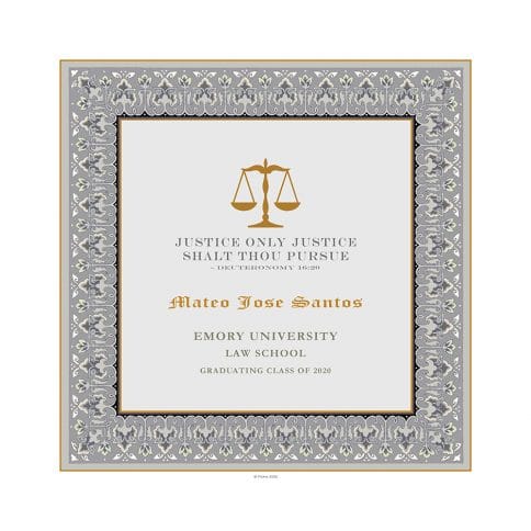 Personalized Lawyers Creed Graduate Classic Fog