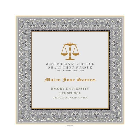 Personalized Lawyers Creed Graduate Diploma Fog