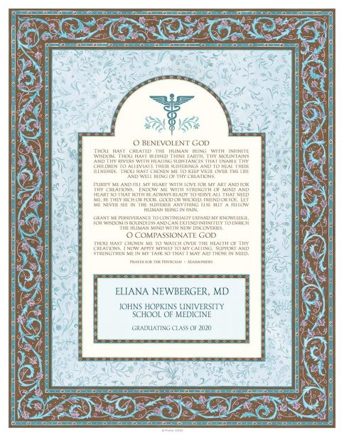 Personalized Doctors Prayer Scroll Earth
