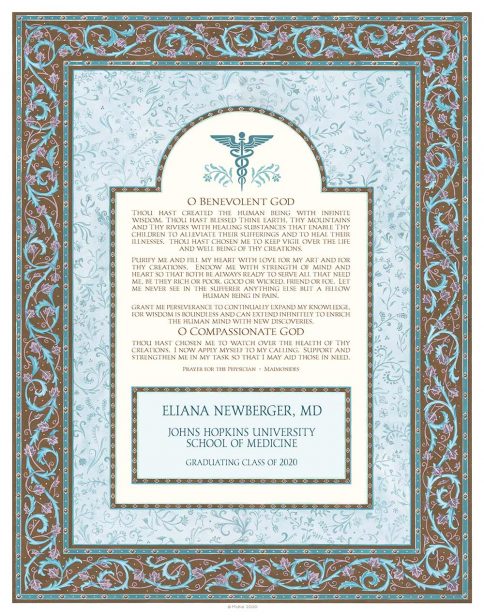 Personalized Doctors Prayer Scroll Earth