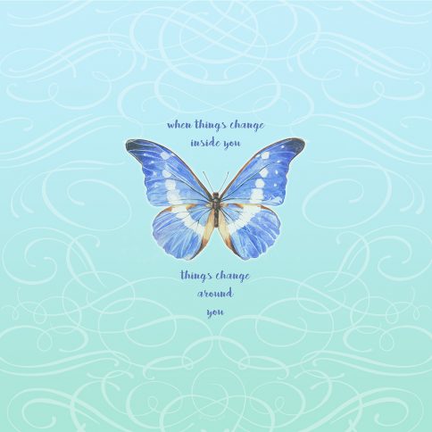 Personalized Bat Mitzvah Butterfly by Mickie Caspi Things Change
