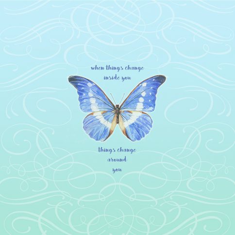 Personalized Bat Mitzvah Butterfly by Mickie Caspi Things Change