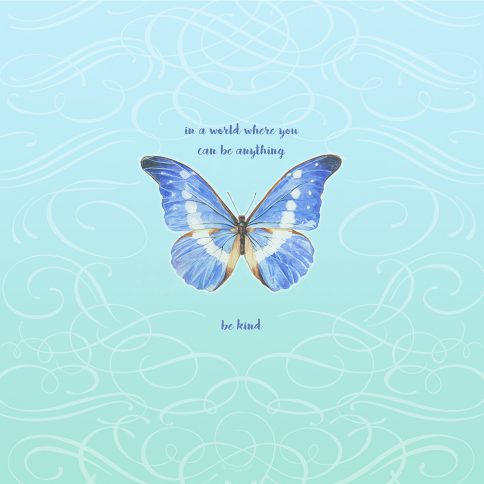 Personalized Bat Mitzvah Butterfly by Mickie Caspi Be Kind