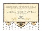 Personalized Nurse Prayer Floral Arabesque Ebony