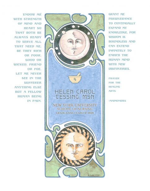 Personalized Nurse Prayer Celestial Spring