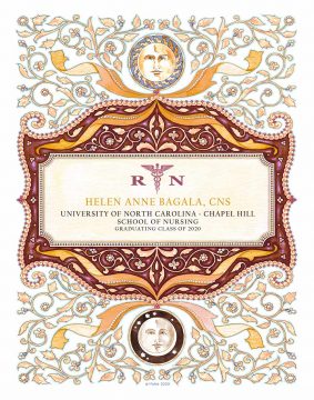 Personalized Nurse Graduate Opulent Golden