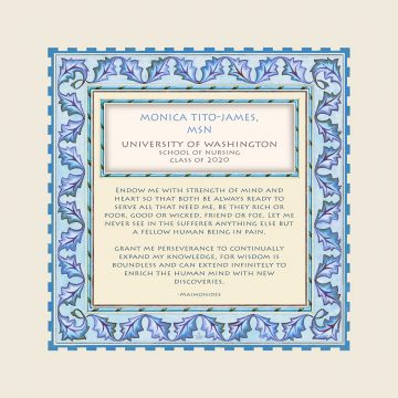 Personalized Nurse Graduate Tiles Sapphire