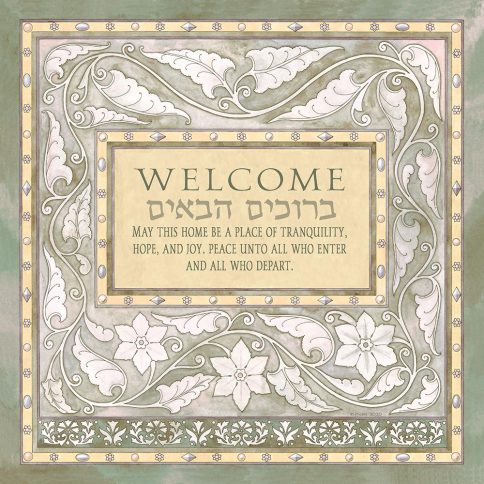 Belle Epoque New Home Blessing Sage Custom Fine Art Print by Mickie Caspi