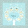 Custom Heart Family Tree Baby Boy Yellow by Mickie Caspi