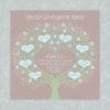 Custom Heart Family Tree Loving Family Taupe by Mickie Caspi