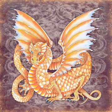 Dragon Energy Wall Art Custom Fine Art Print by Mickie Caspi