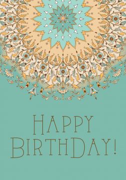 Bdy642 Birthday Greeting Card by Mickie Caspi