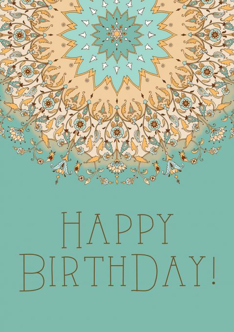 Bdy642 Birthday Greeting Card by Mickie Caspi