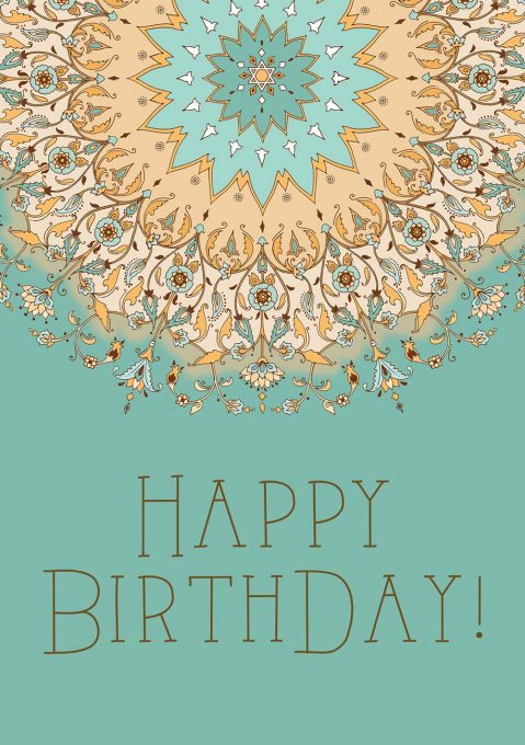 Bdy642 Birthday Greeting Card by Mickie Caspi