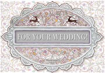 WD634 Wedding Doves Greeting Card by Mickie Caspi