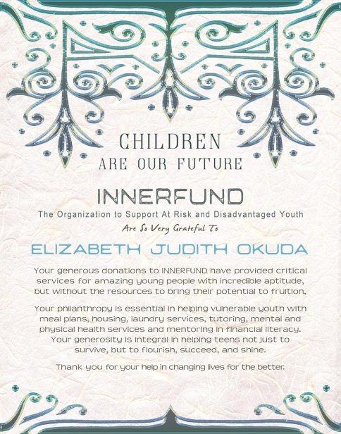 Personalized Honoree Presentation Filigree Gift by Mickie Caspi Charcoal