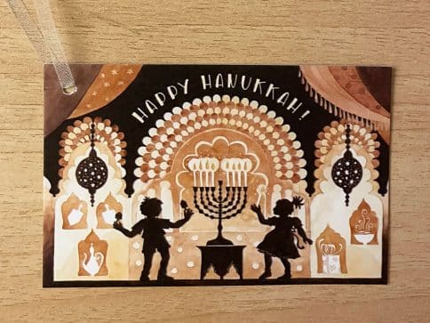 Hanukkah Hanging Gift Tags Silhouette