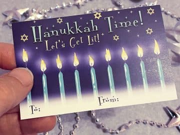 Hanukkah Stickers Peel and Stick Labels Hanukkah Time