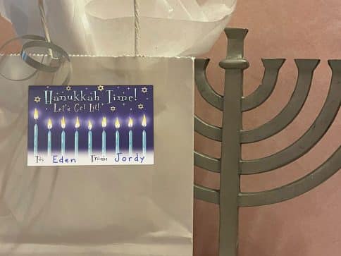 Hanukkah Stickers Peel and Stick Labels Hanukkah Time