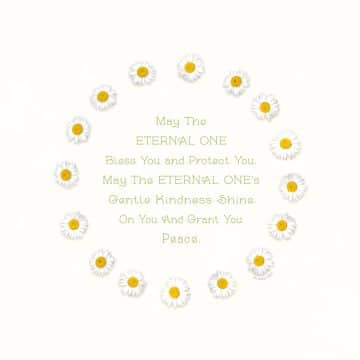 Daisy Chain Baby Child Blessing Wall Art by Mickie Caspi