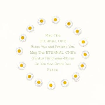Daisy Chain Baby Child Blessing Wall Art by Mickie Caspi