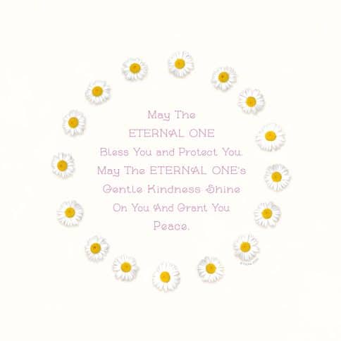 Daisy Chain Baby Girl Blessing Wall Art by Mickie Caspi