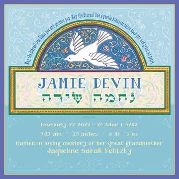Peace Dove Baby Child Wall Art by Mickie Caspi