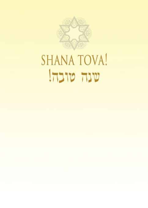 New Year Shalom Sun Jewish New Year Cards Package by Mickie Caspi