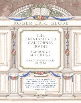 Personalized Graduating Class Academic Gift by Mickie Caspi Blue